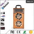 Factory Electroplating speaker cover & panel wooden wireless bluetooth speaker support FM LED shinning TF/SD card music playing